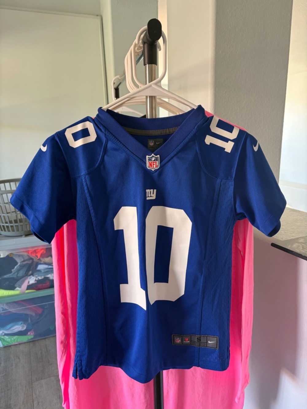 Nike Kids Blue NY Giants #10 Football Jersey